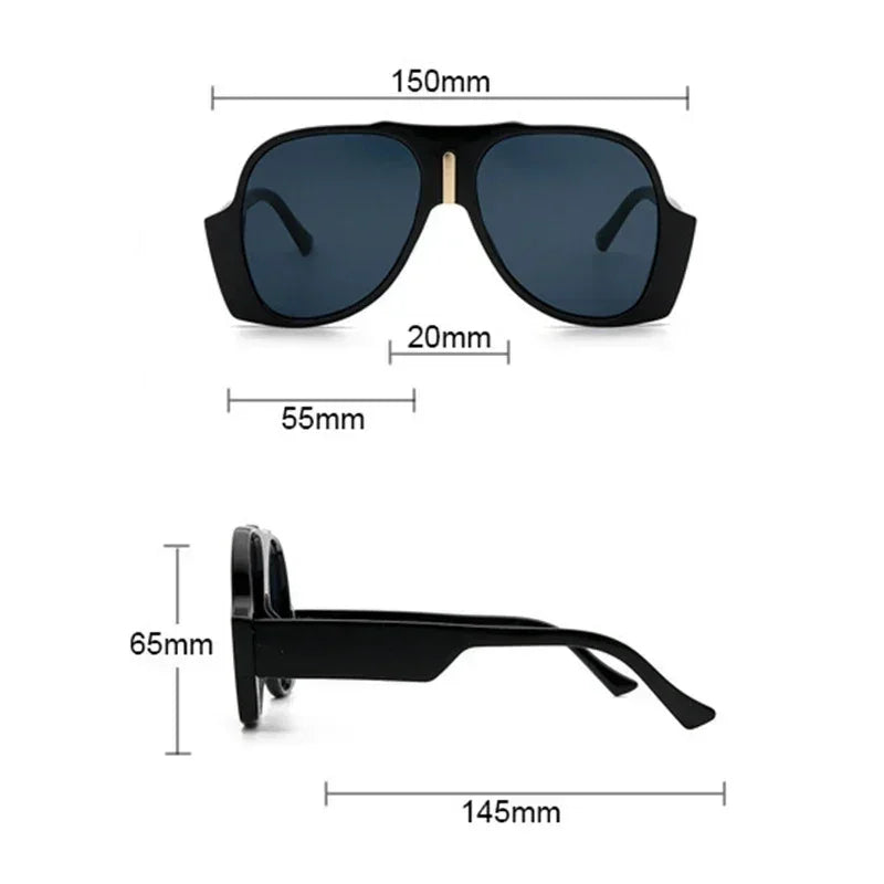 Gradient Oversized Pilot Sunglasses