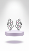Silver Sheen Statement Earrings