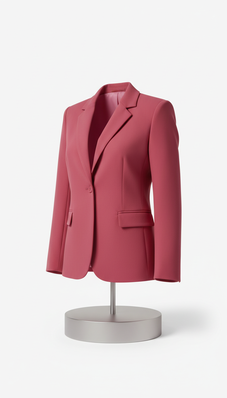 Signature Pink Structured Blazer