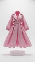Powder Veil Oversized Trench Coat